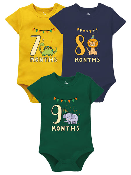 7-8-9 Month Birthday Set - Onesie