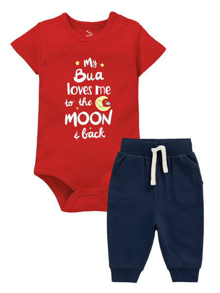 My Bua Loves Me To The Moon & Back - Onesie And Joggers Set