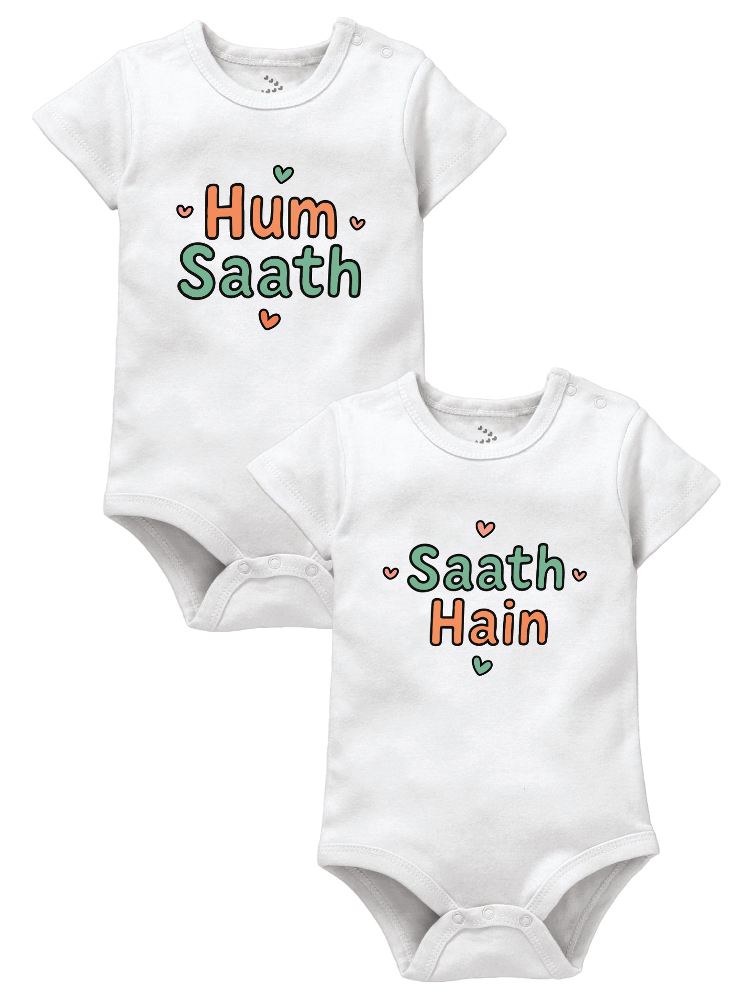 Hum Saath / Saath Hai Twin Onesies Set