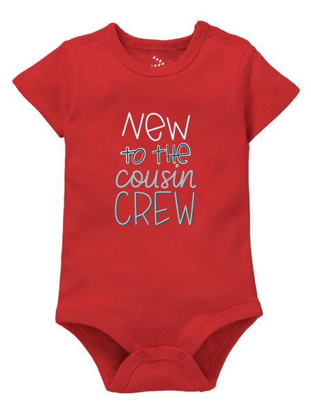 New to the cousin crew Onesie | Baby outfit/romper for  Raksha Bandhan for boys and girls