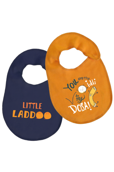 Bib Duo Set - ( Litttle Laddoo/ Idli To My Dosa)