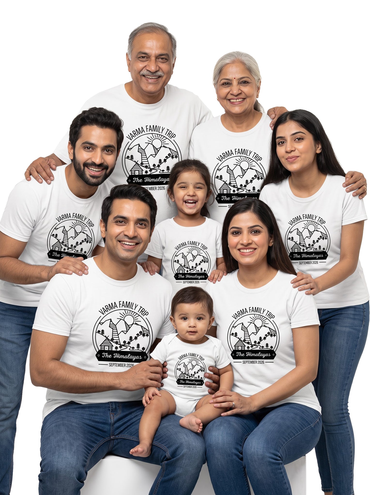 Custom Matching Family T-Shirts – Family Vacation Shirts with Personalized Surnames