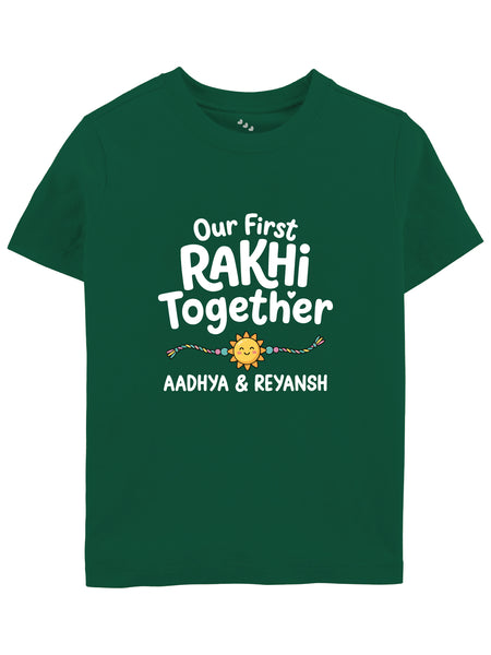 Our First Rakhi Together With Two Names -Tee