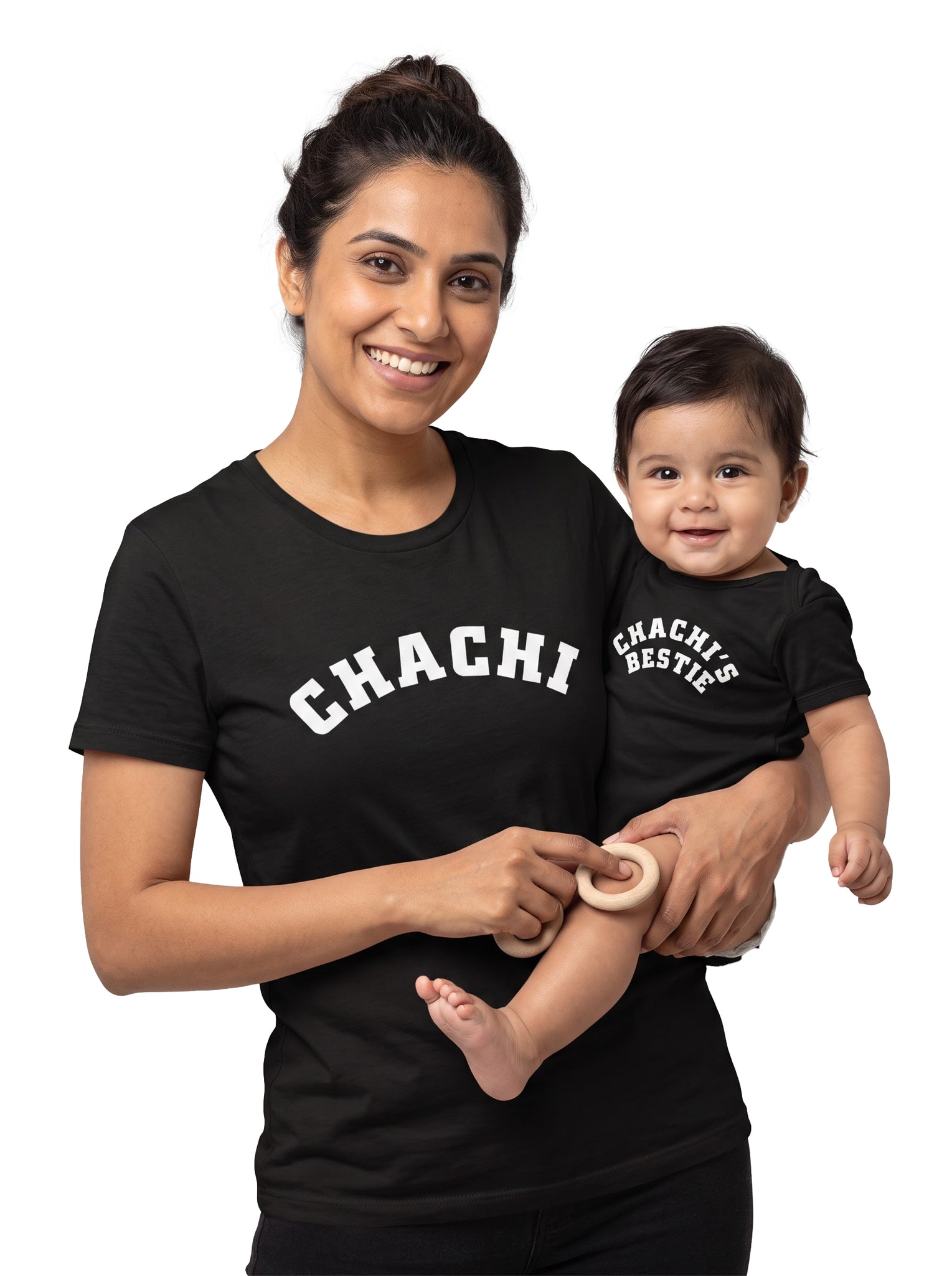 Chachi & Chachi's Bestie Chachi & Baby Matching Outfit - T-Shirt and Romper