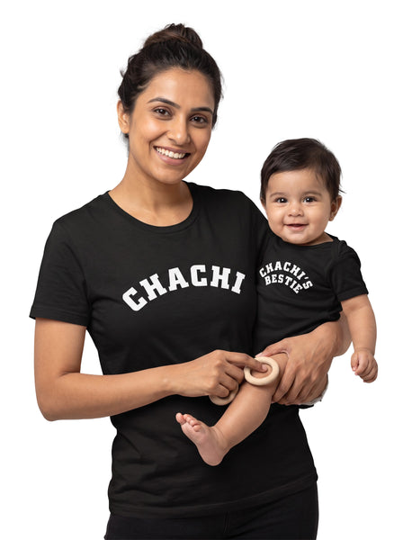 Chachi & Chachi's Bestie Chachi & Baby Matching Outfit - T-Shirt and Romper