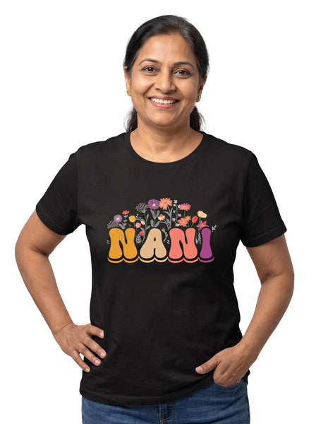 Nani with Colourful Text - Adult T-Shirt