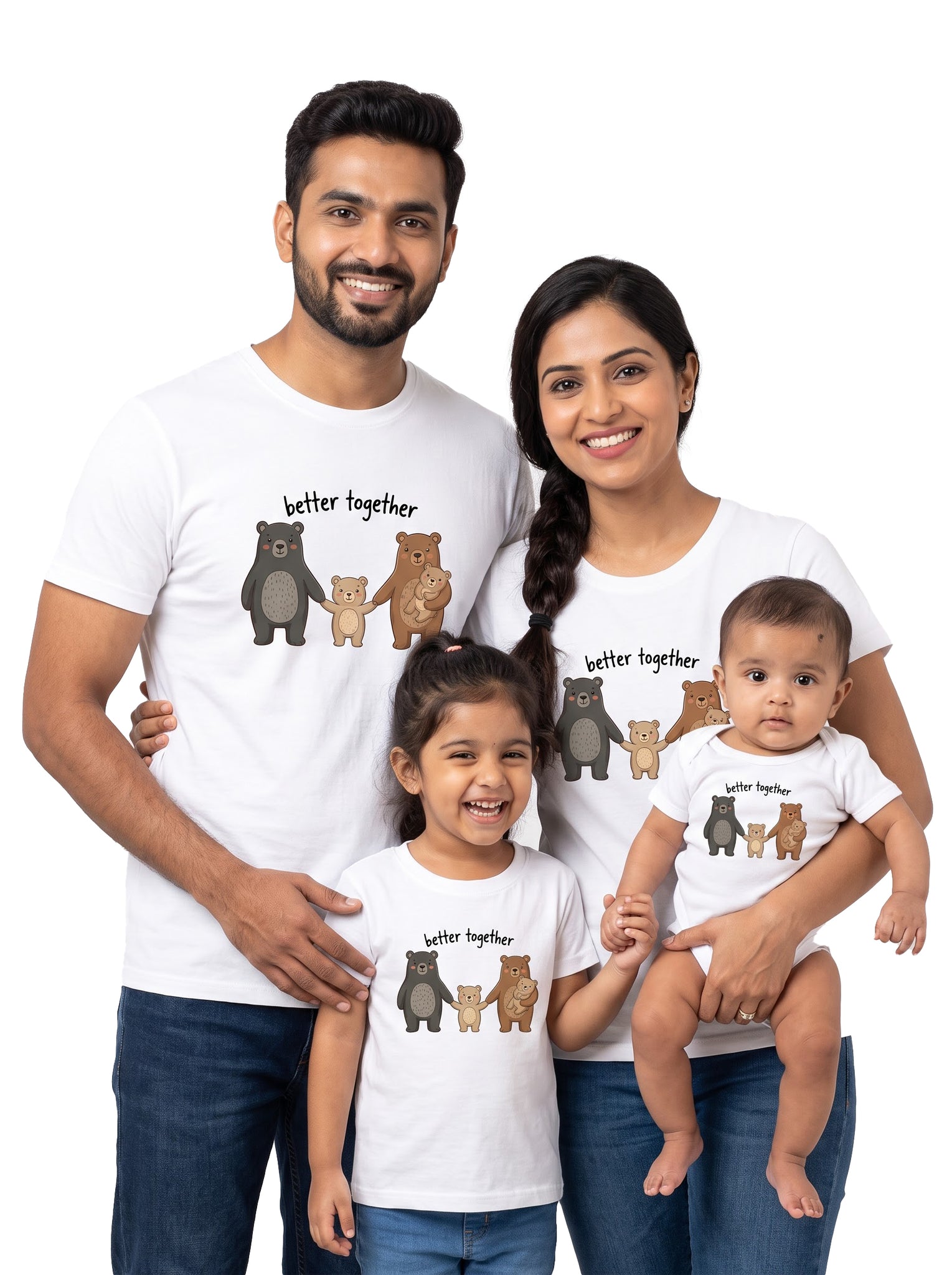 Better Together Set of 4 Bear Printed - Family Matching Outfit