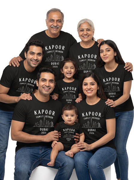 Custom Family Vacation T-Shirts – Matching Group Tees with Family Names