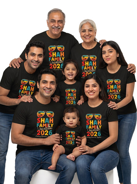 Family Vacation Shirts – Personalized Matching T-Shirts with Custom Family Names