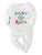 First Rakhi with Name - White Bodysuit