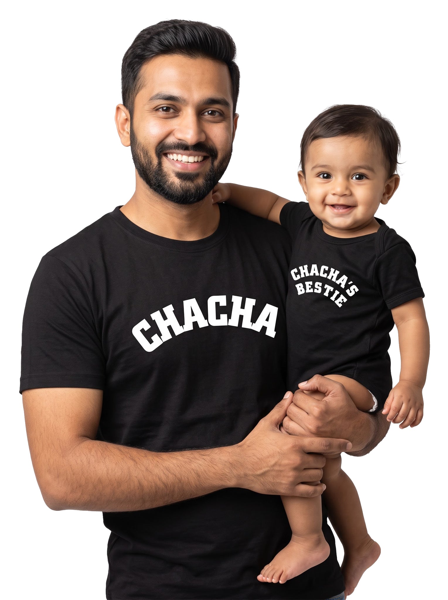 Chacha & Chacha's Bestie Chacha & Baby Matching Outfit - T-Shirt and Romper