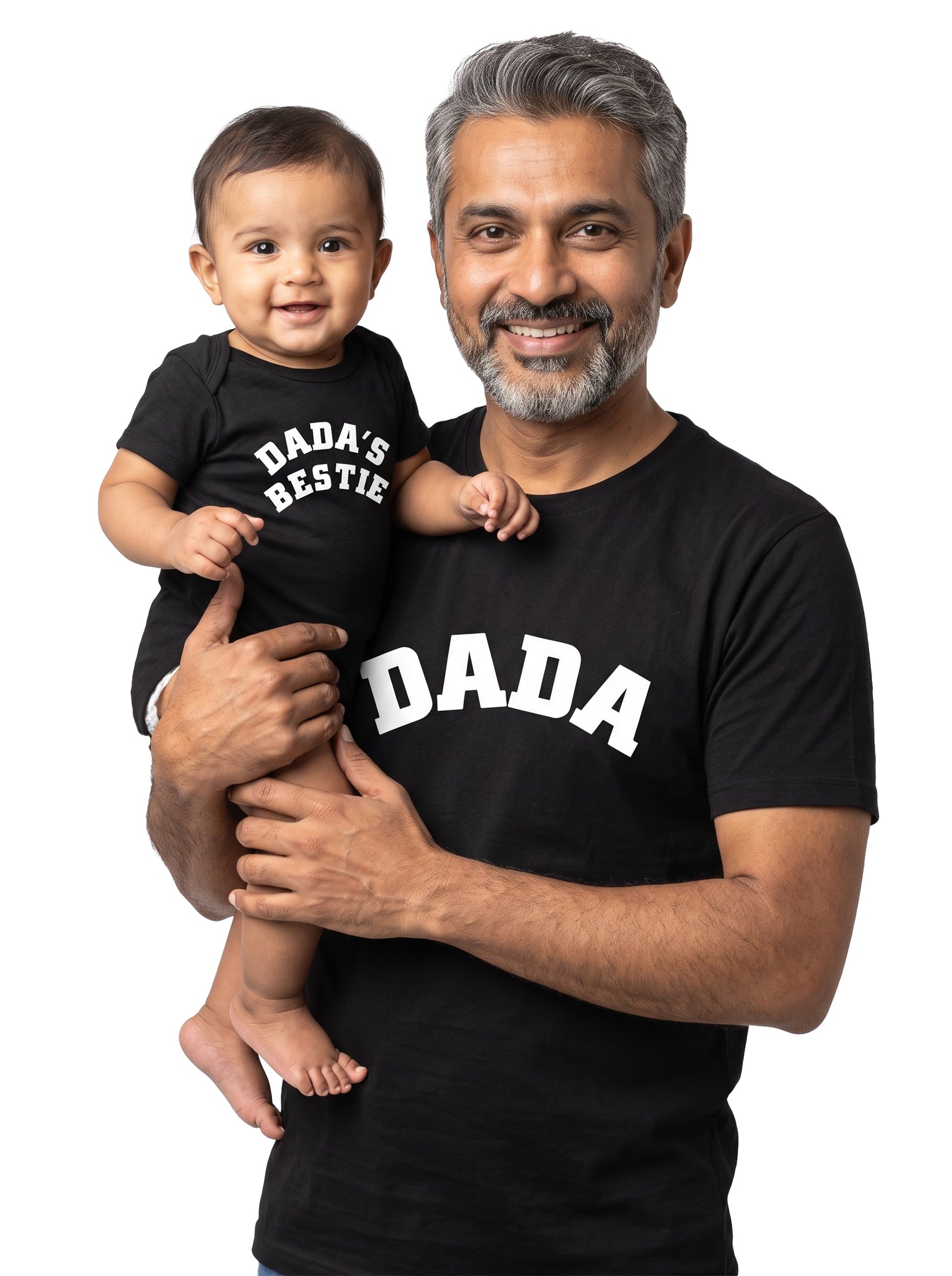 Dada & Dada's Bestie Dada & Baby Matching Outfit - T-Shirt and Romper