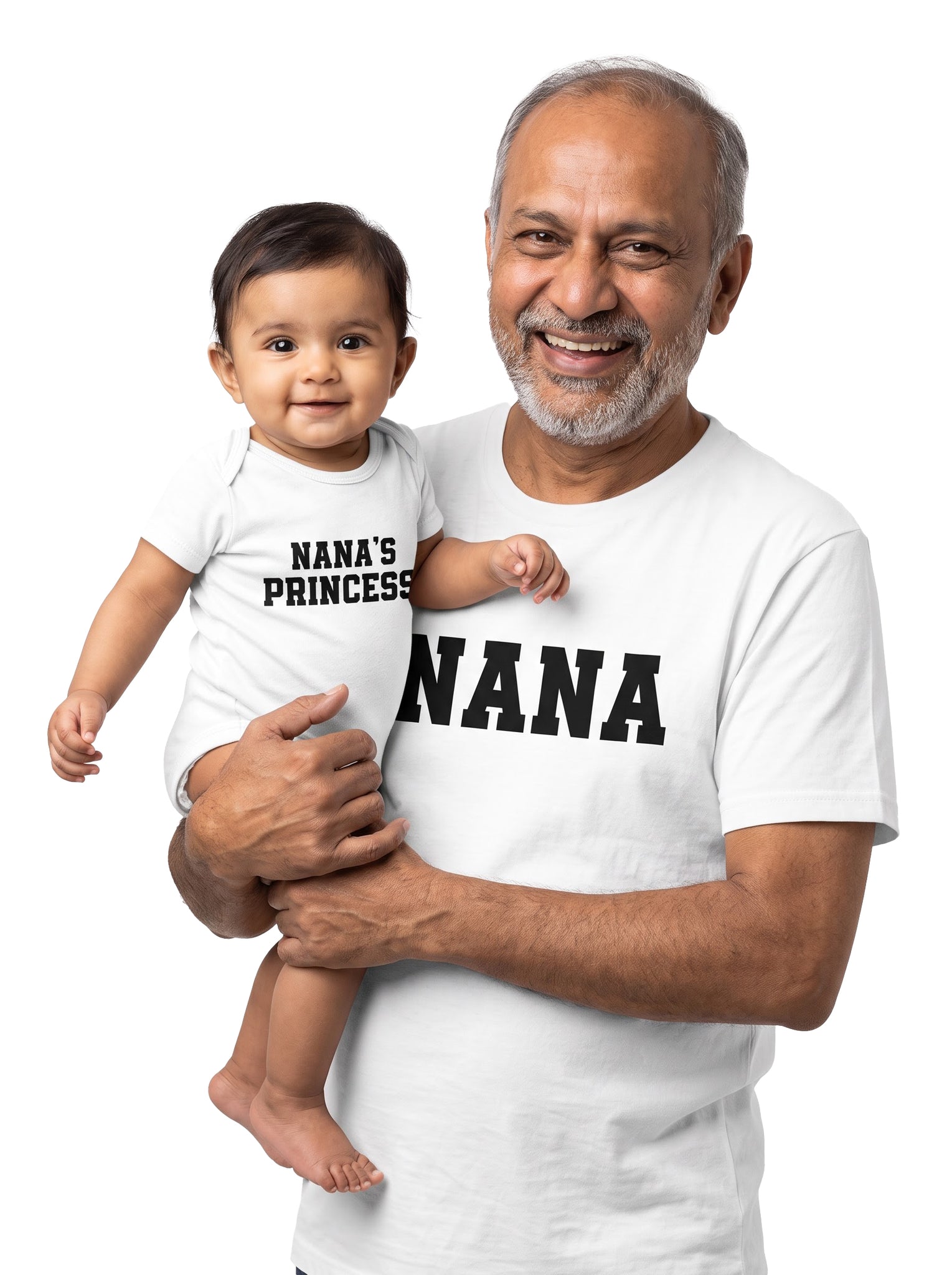 Nana & Nana's Princess Nana & Baby Matching Outfit - T-Shirt and Romper