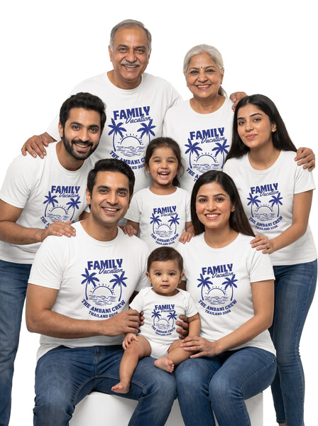 Matching Family Vacation T-Shirts – Personalized Shirts with Custom Family Names