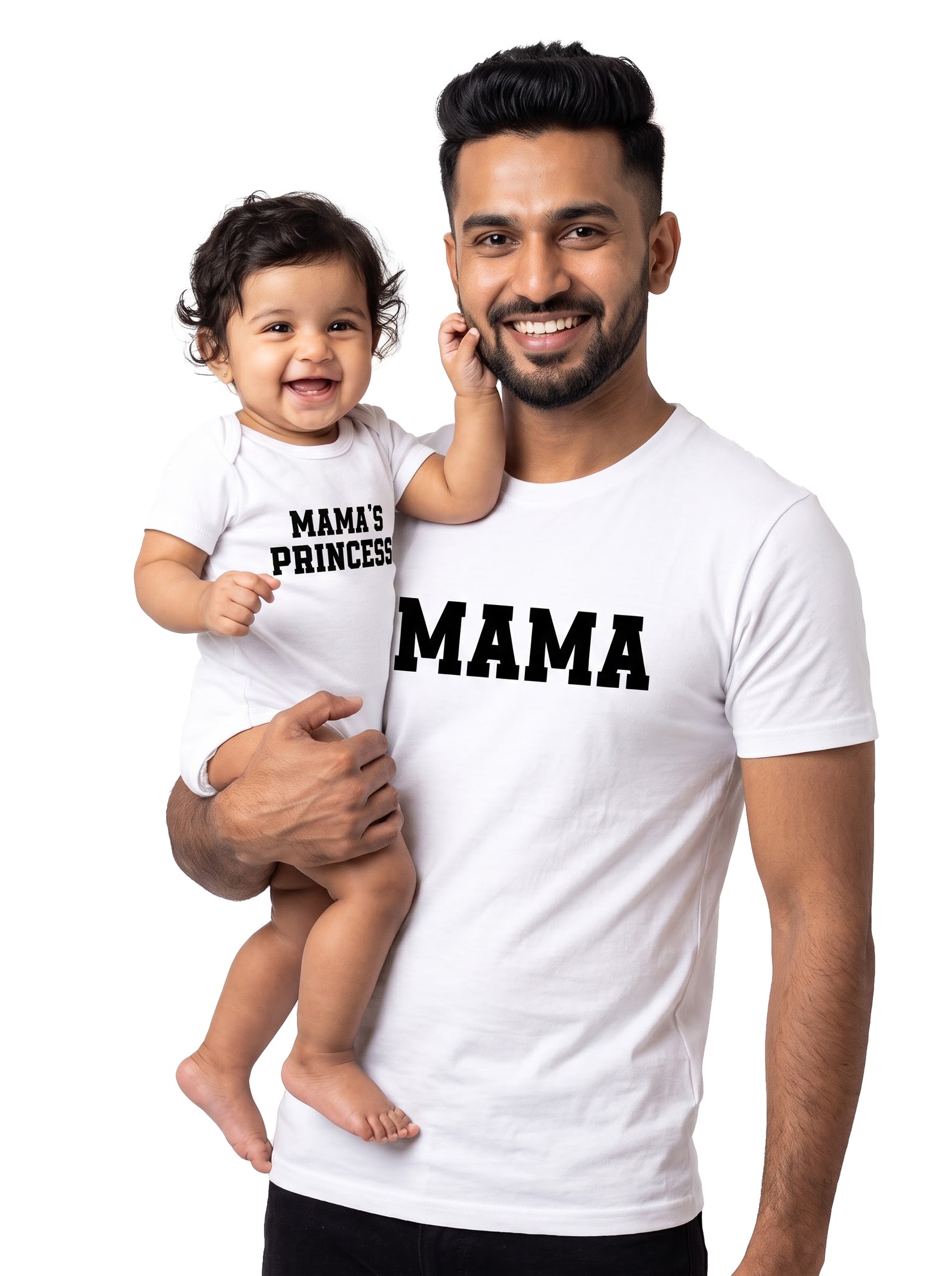 Mama & Mama's Princess Mama & Baby Matching Outfit - T-Shirt and Romper