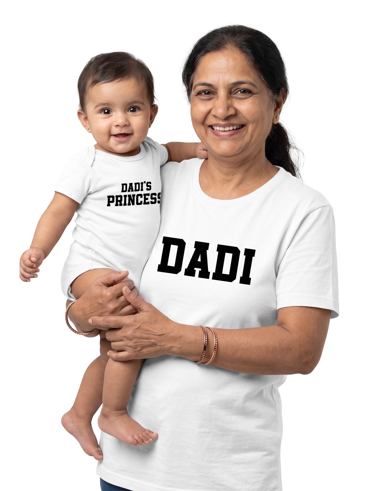 Dadi & Dadi's Princess Dadi & Baby Matching Outfit - T-Shirt and Romper