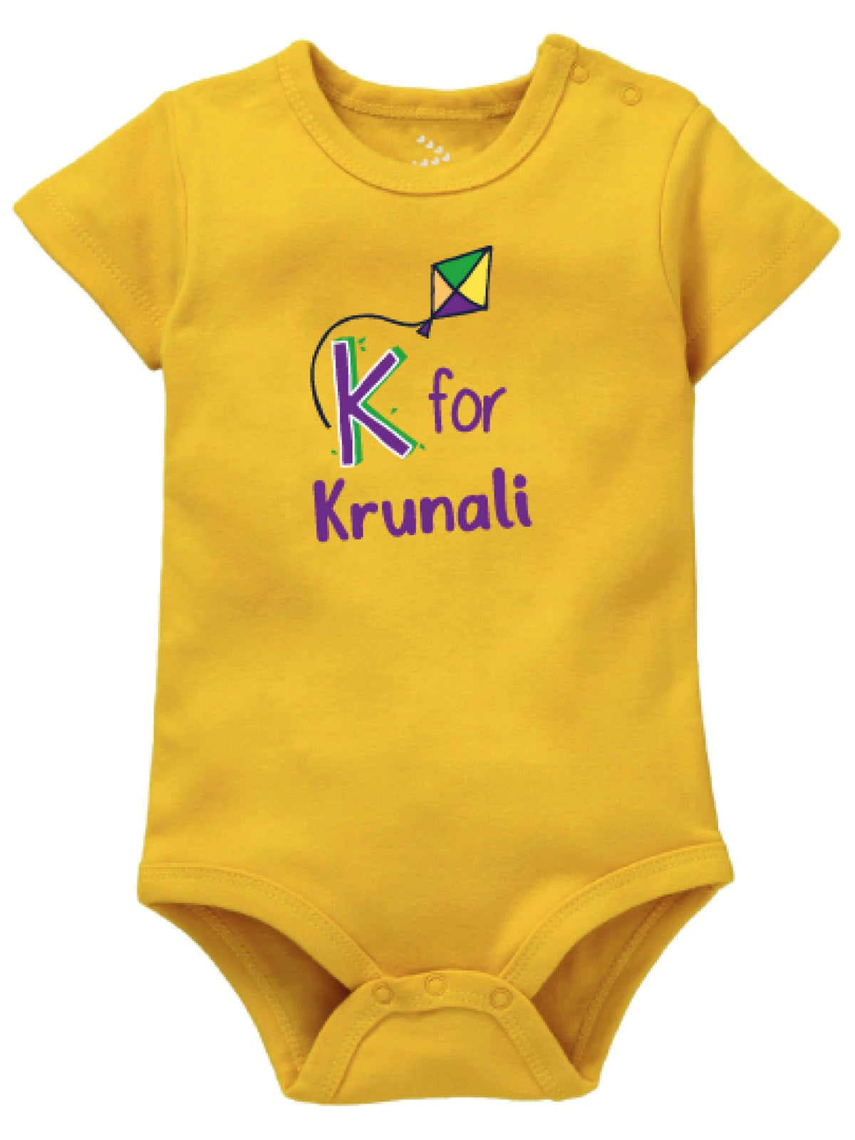 English Alphabet Onesie Buy online Personalised name Baby Onesie