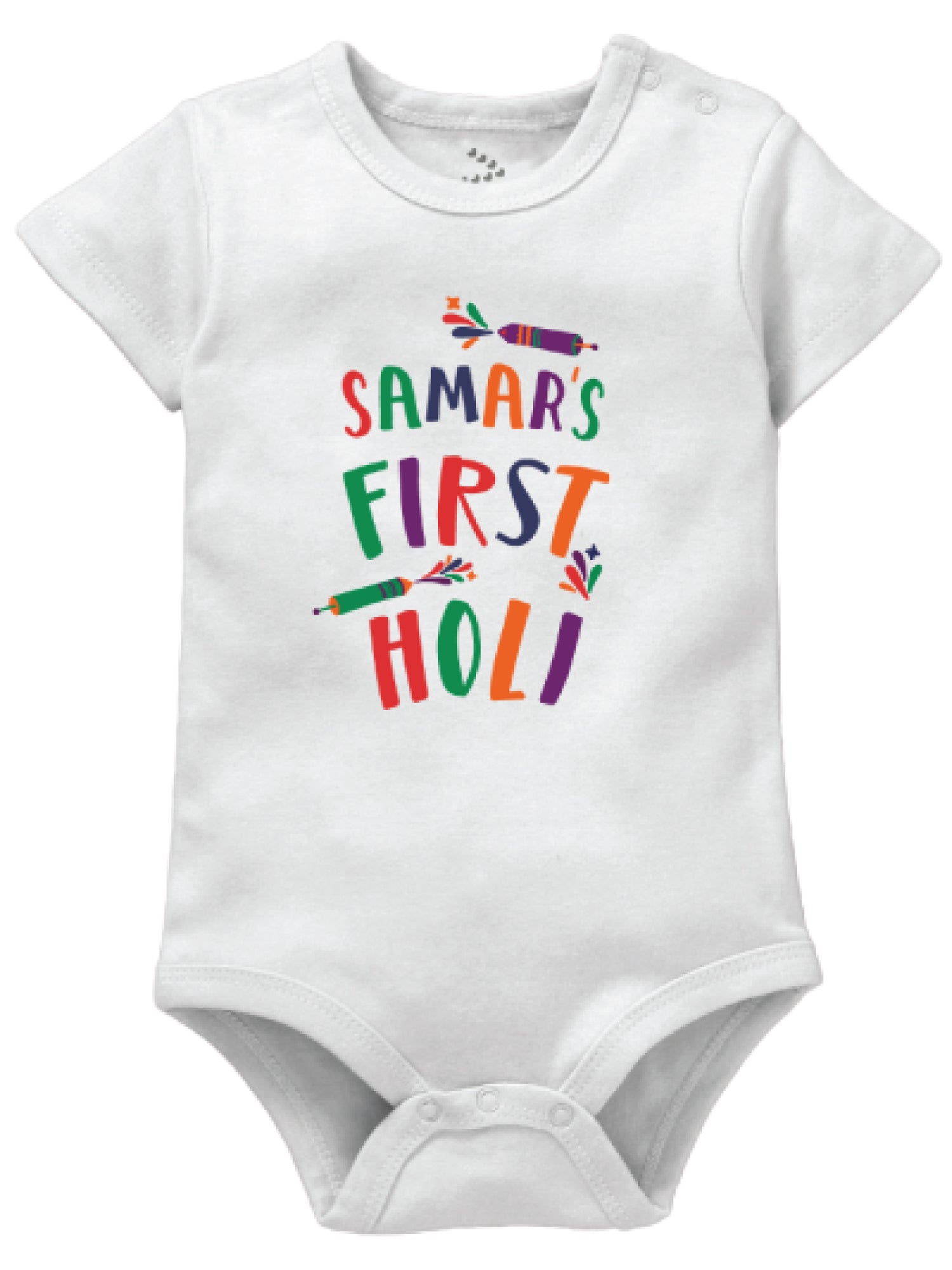 [First Names] First Holi - Onesie