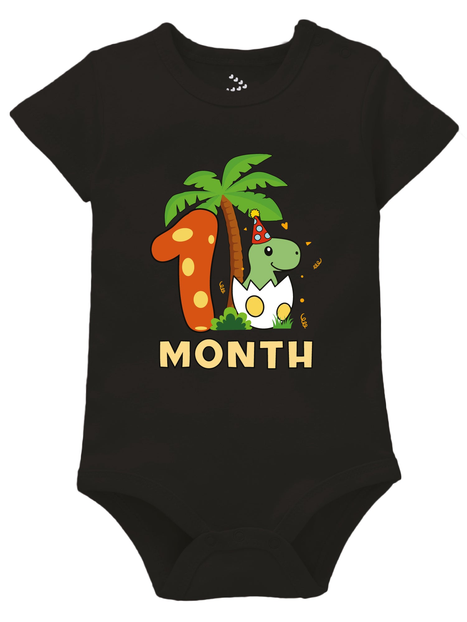 1 Month Birthday Dino Theme - Onesie