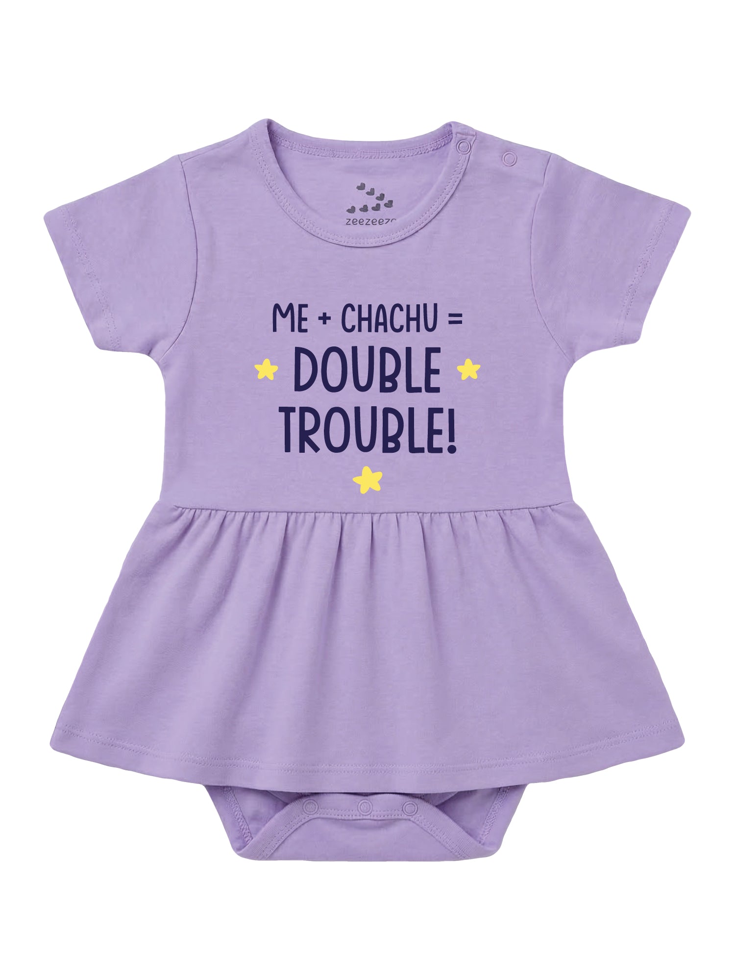 Me + Chachu = Double Trouble - Frock Onesie