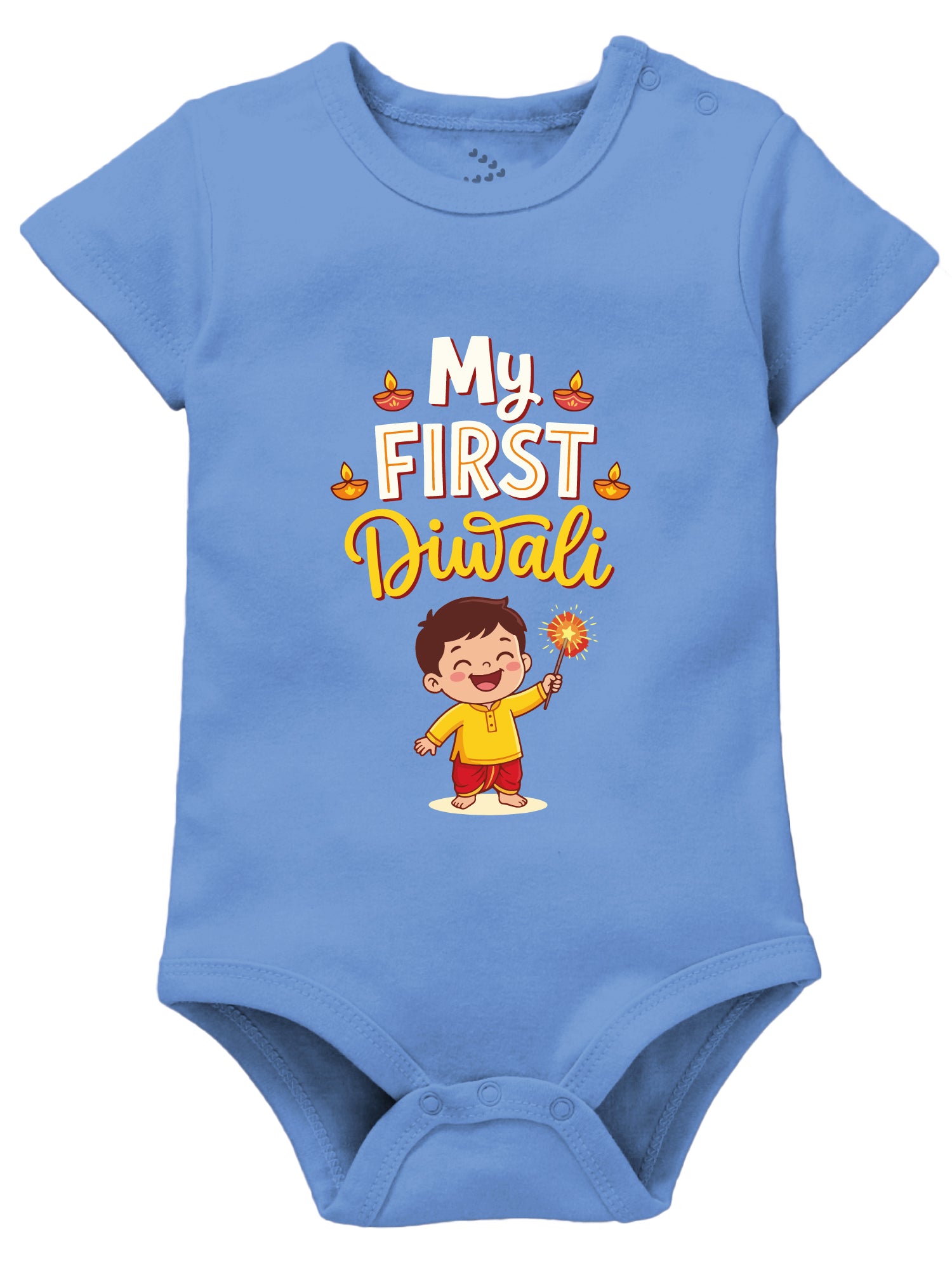 My First Diwali Boy Printed - Onesie