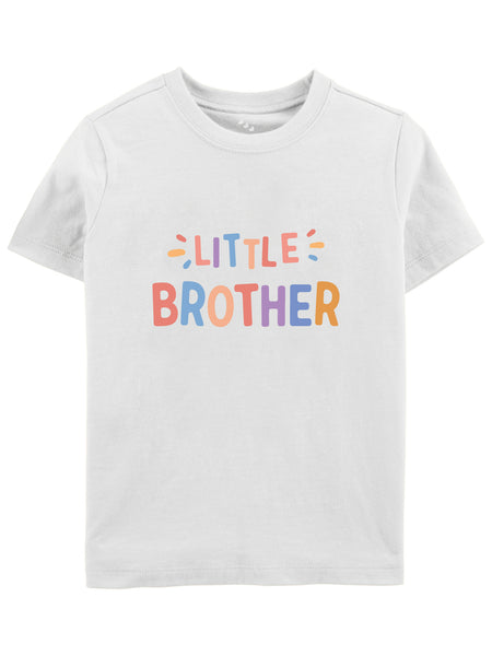 Little Brother/Sister With Colourful Text -Tee
