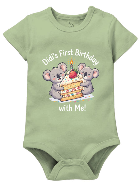 Didi's First Birthday With Me Koala - Onesie