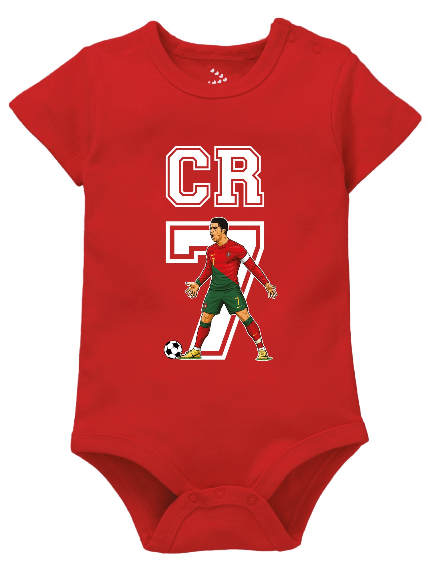 Cr 7 White Text - Onesie