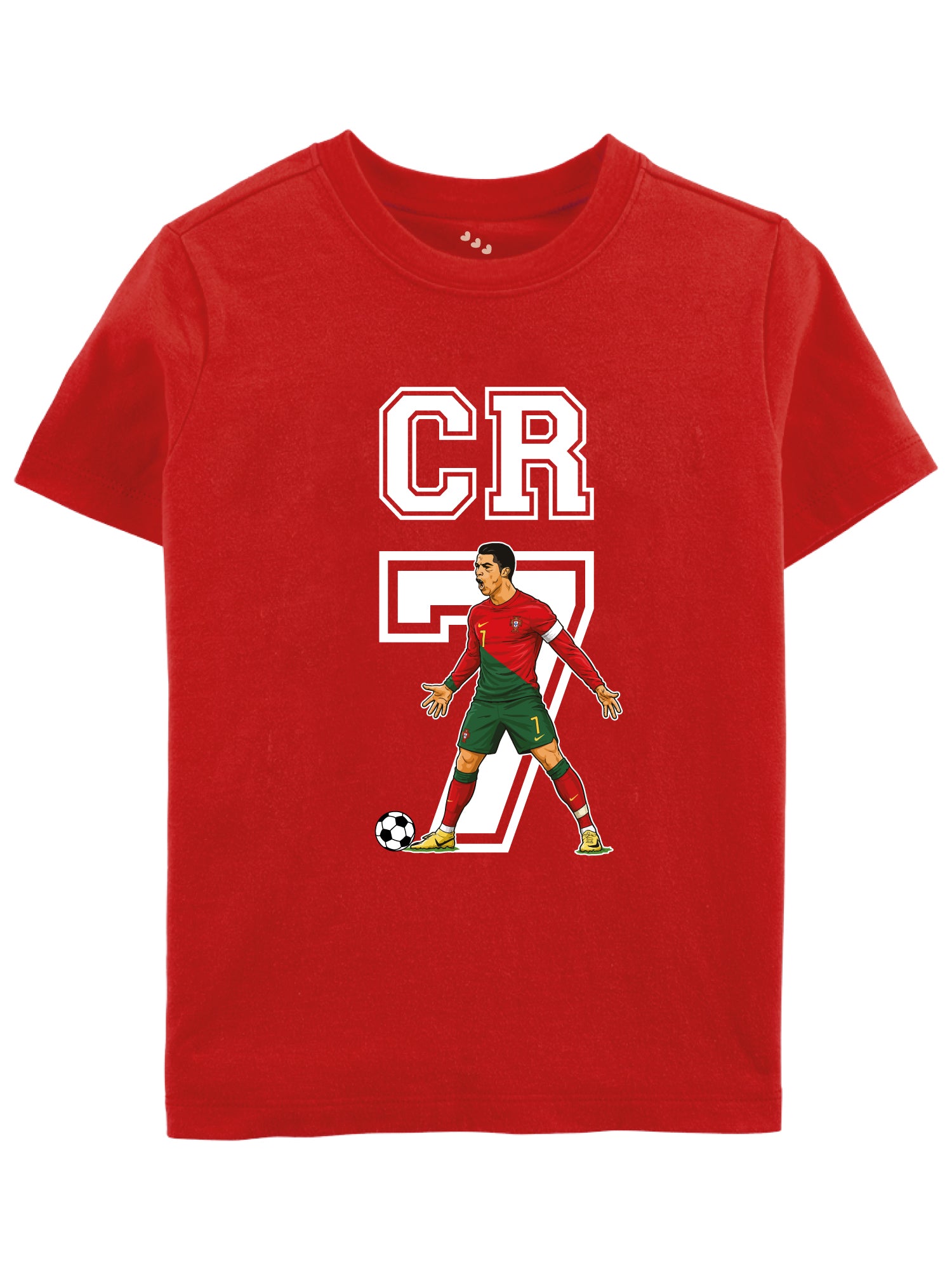 Cristiano Ronaldo 7 White Text - Tee