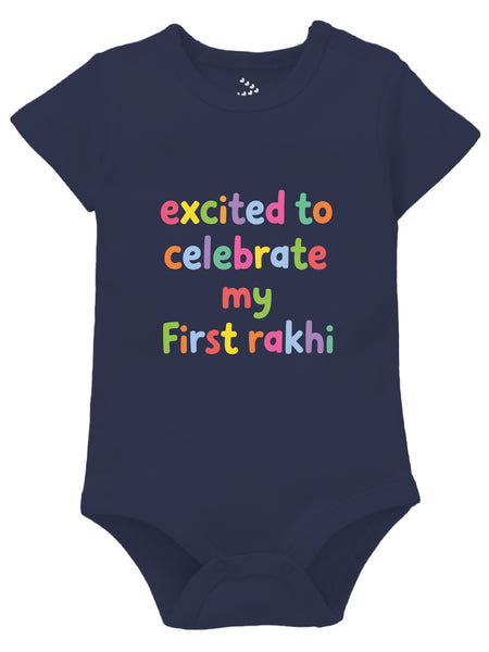 Excited To Celebrate My First Rakhi - Onesie