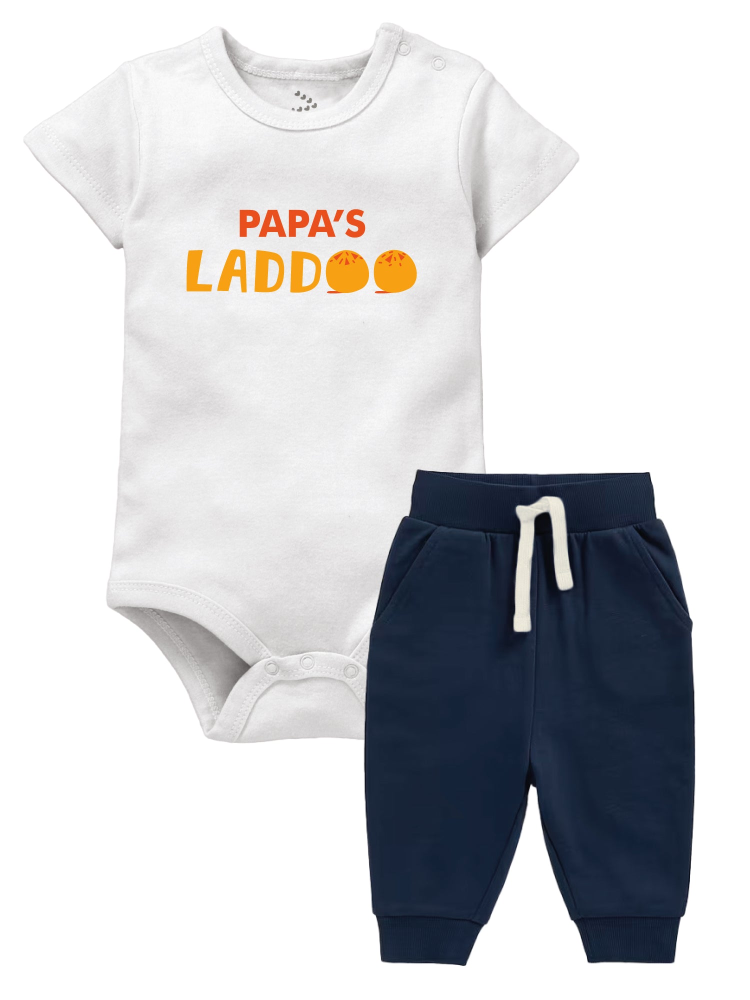 Papa's Laddoo - Onesie And Joggers Set