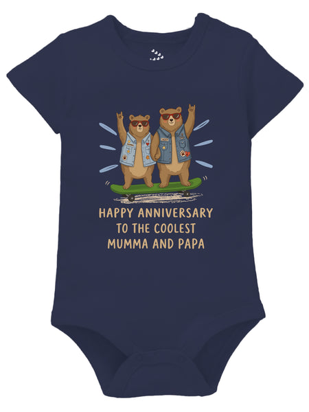 Happy Anniversary To The Coolest Mumma and Papa - Onesie