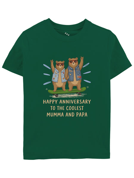 Happy Anniversary To The Coolest Mumma and Papa - Tee