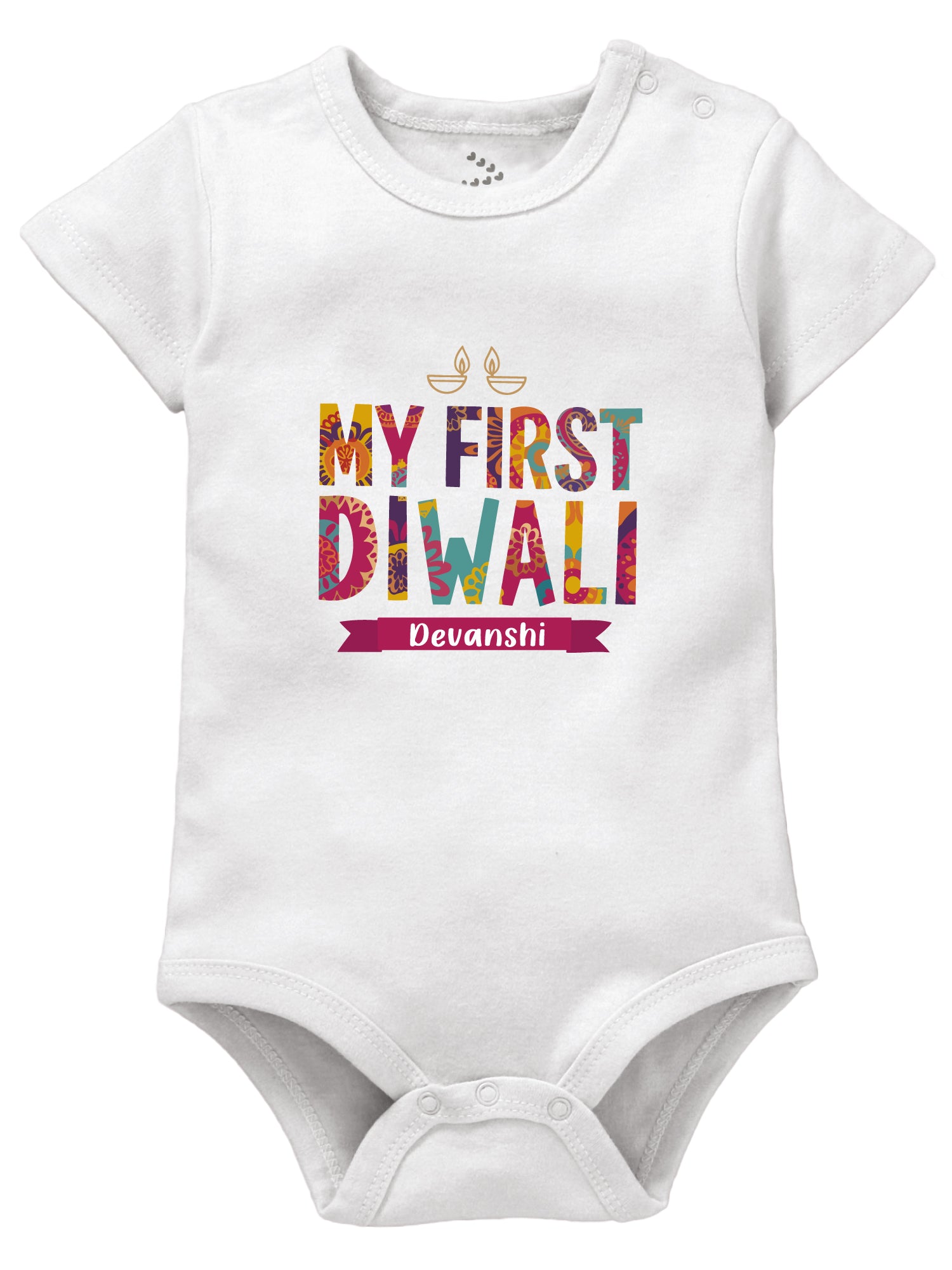 My First Diwali Personalized Name Printed - Onesie