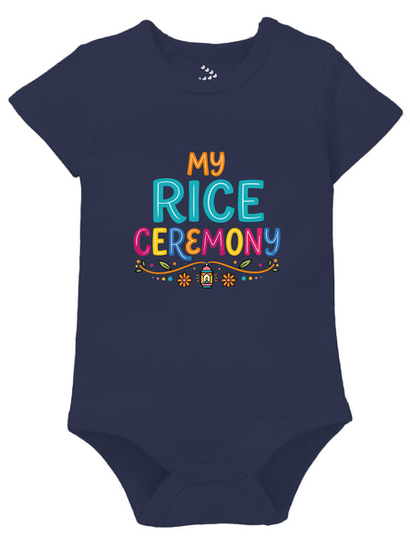My First Rice Ceremony Printed Annaprashan Theme - Onesie