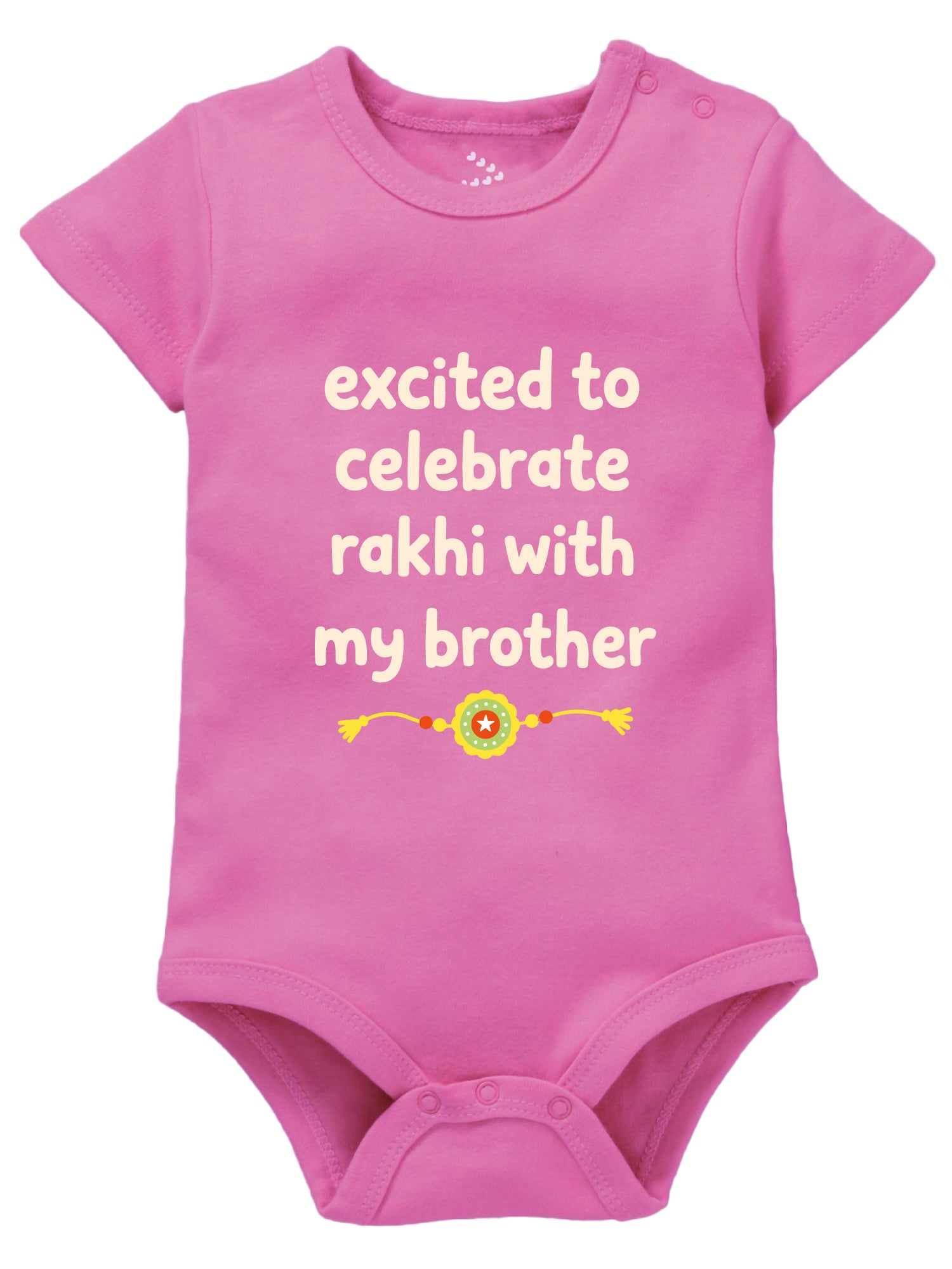 Excited To Celebrate Rakhi With My Brother - Onesie