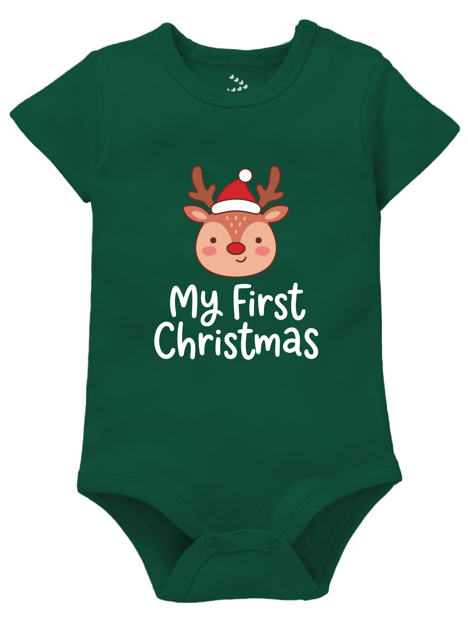 My First Christmas Deer Printed - Onesie
