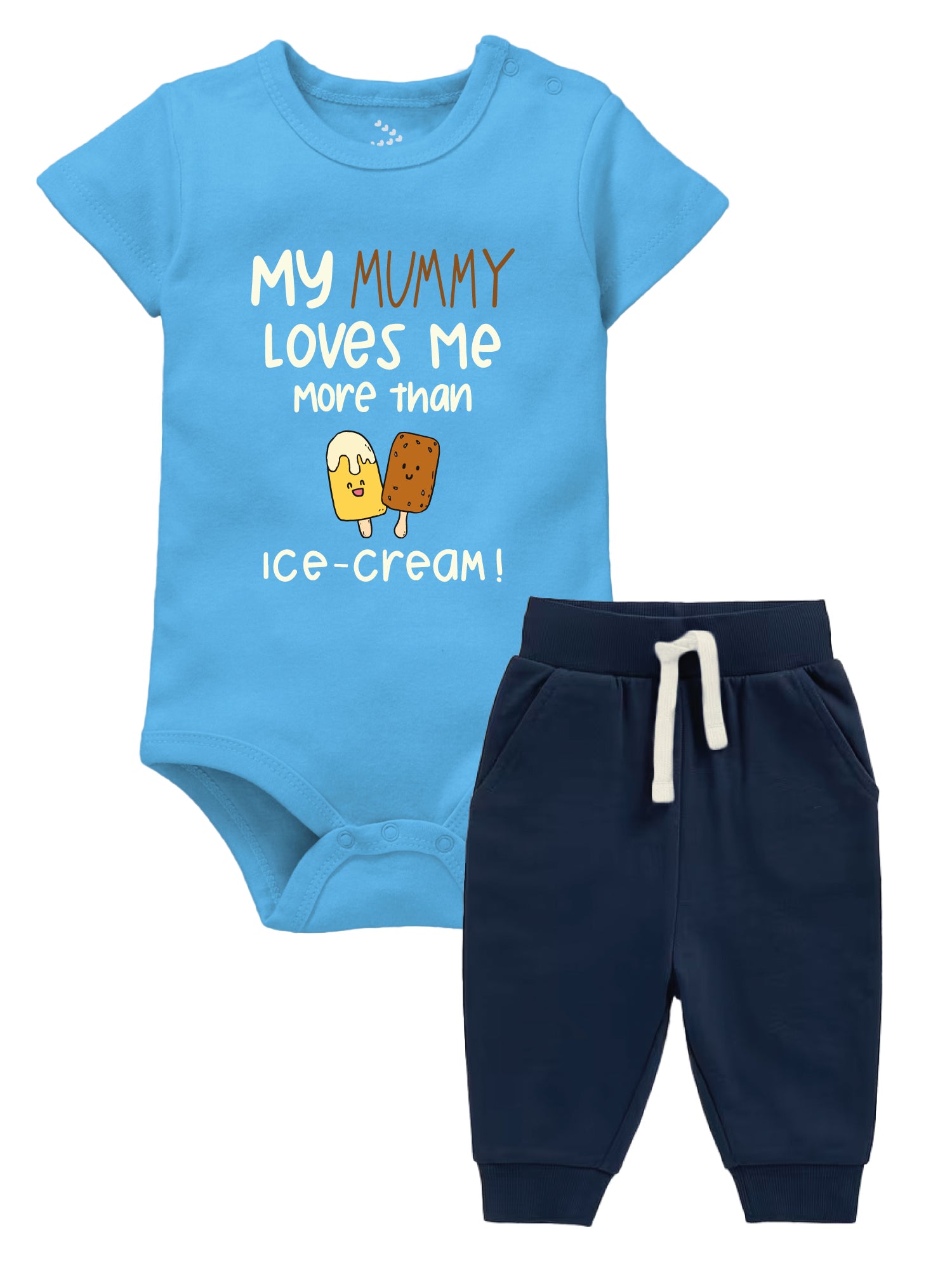 My Mummy Loves Me More Than Ice-Cream - Onesie And Joggers Set