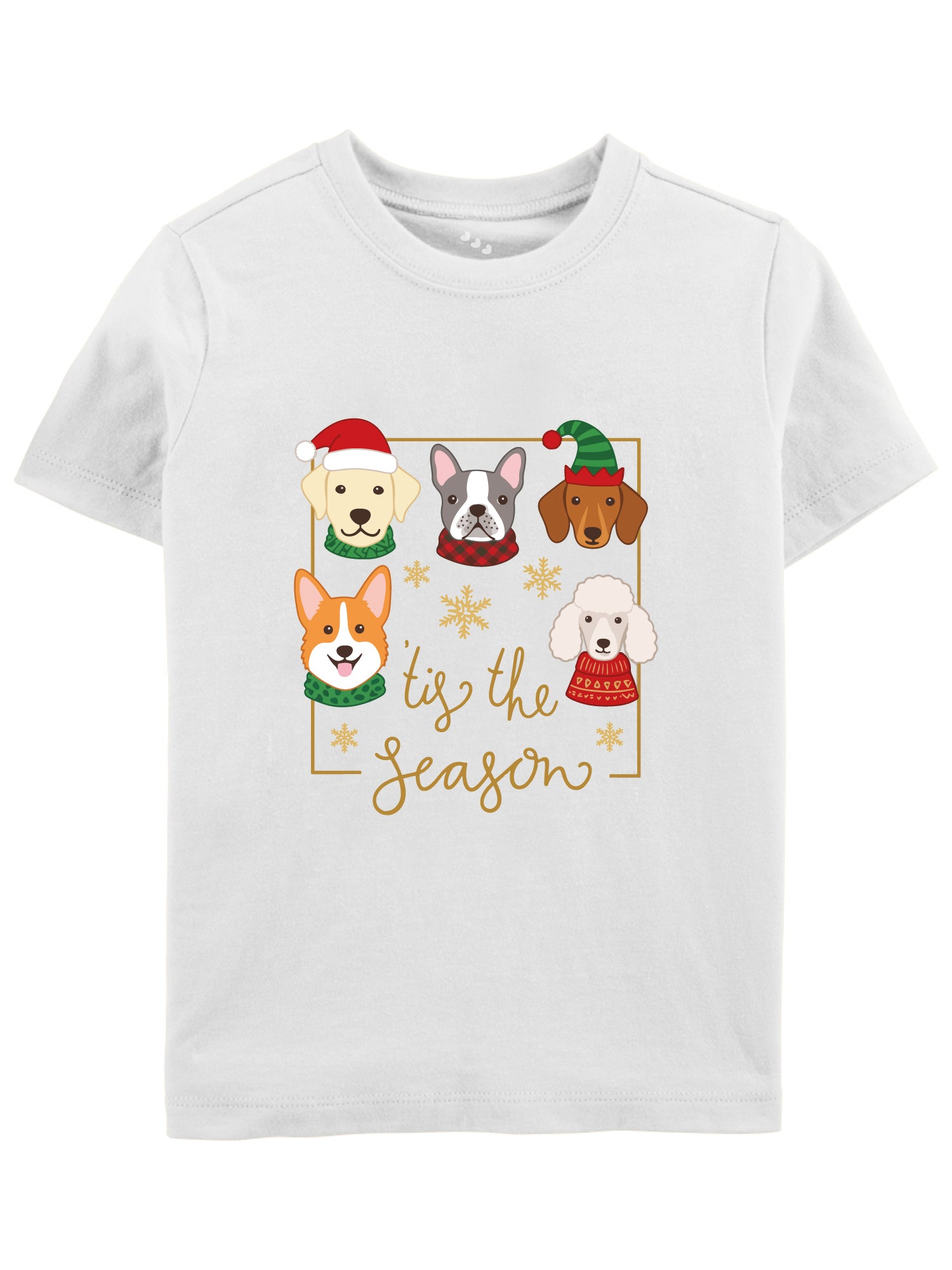 Tis The Season Dogs Printed - Tee