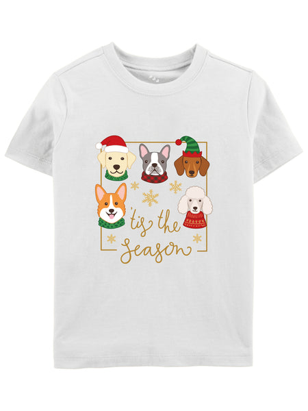 Tis The Season Dogs Printed - Tee