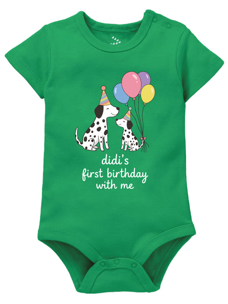 Didi's First Birthday With Me Doggy - Onesie