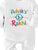 First Rakhi with Name - White Bodysuit