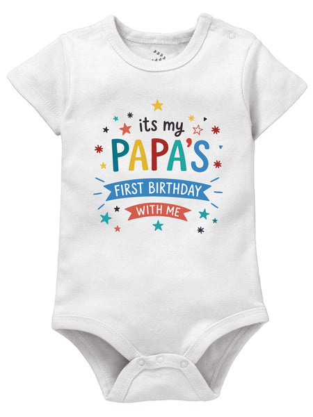 It's My Papa's First Birthday With Me - Onesie