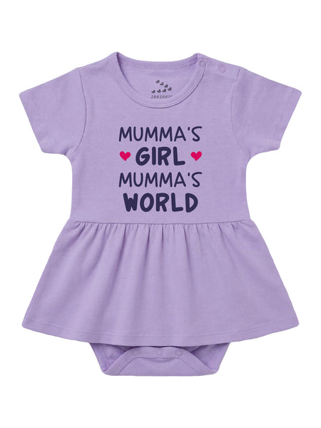 Mumma's Girl Mumma's World  - Frock Onesie