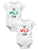The Mild Twin/ The Wild Twin Onesies Set