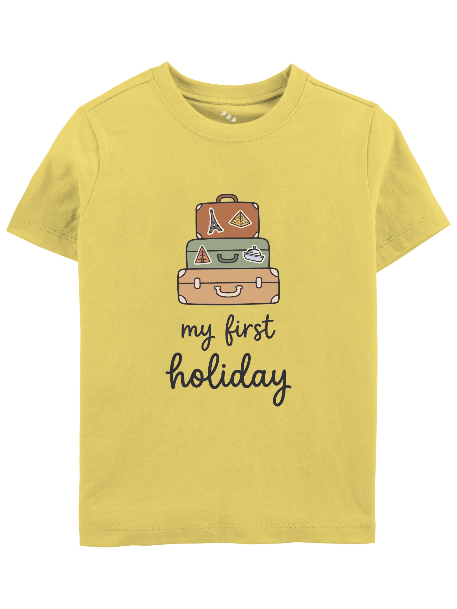 My First Holiday - T-shirt - Yellow