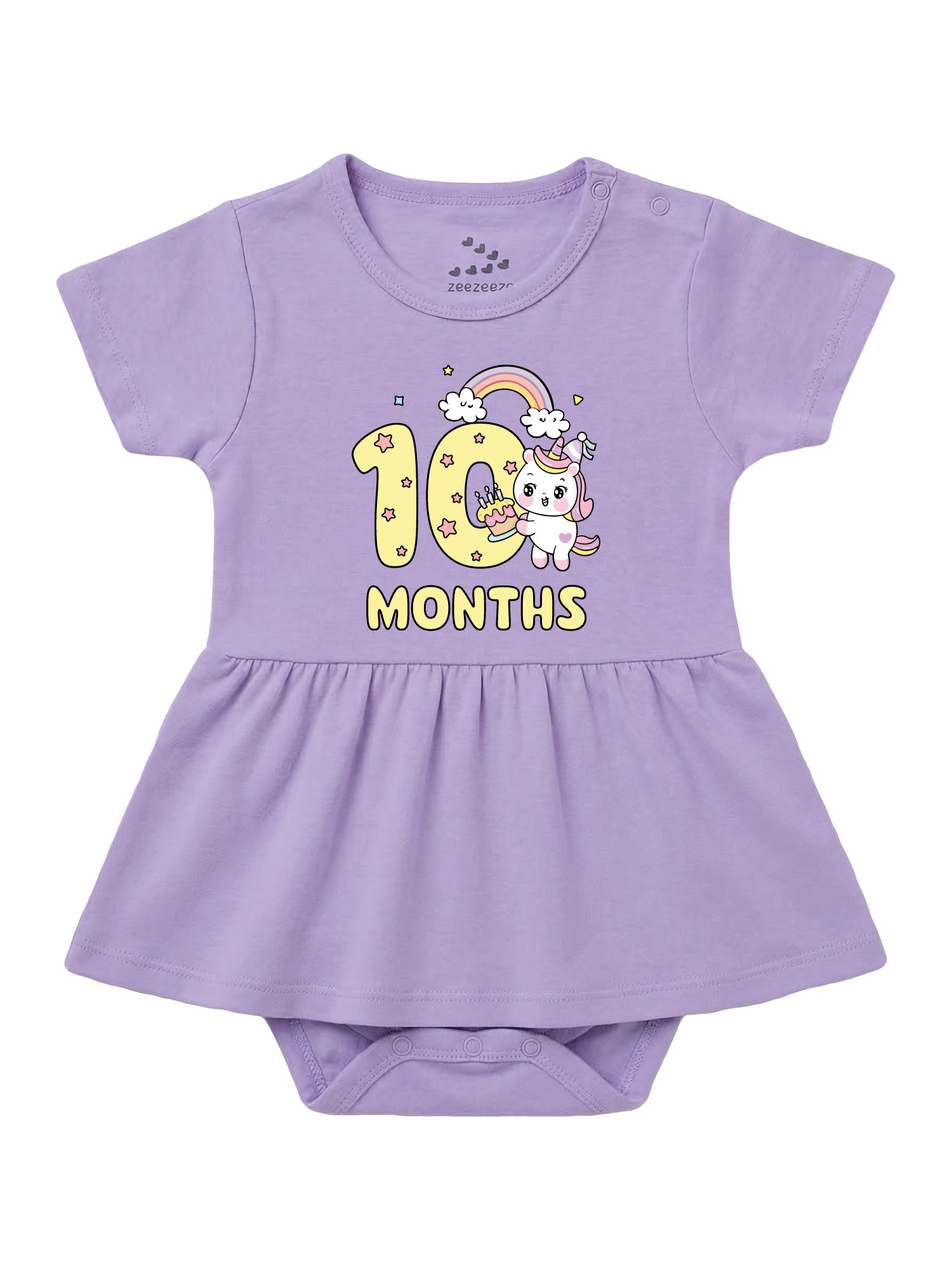 10 Month Birthday Unicorn - Frock Onesie