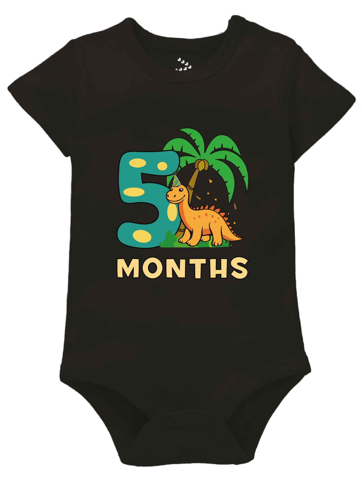 5 Months Birthday Dino Theme - Onesie