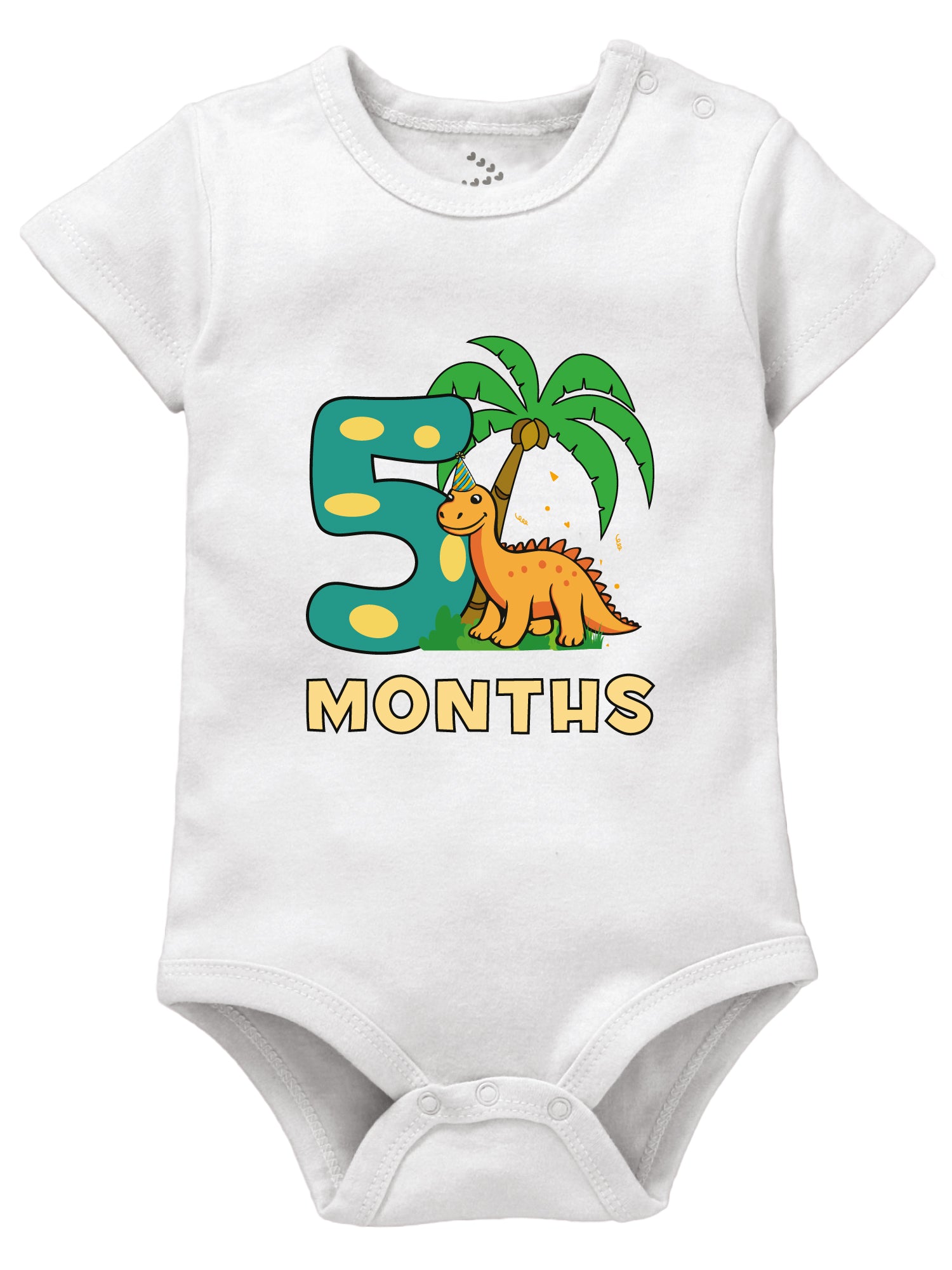 5 Months Birthday Dino Theme - Onesie