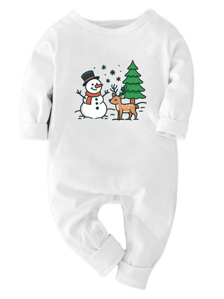 Snowman With Tree - Bodysuit